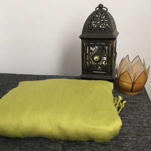 Lime green pashmina style scarf